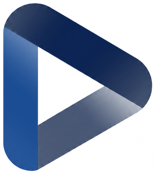 Símbolo da Easy Media em azul escuro